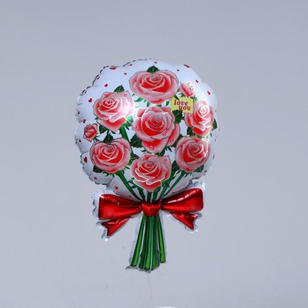 Foil ball "Bouquet of flowers" 18