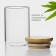 Glass jar for spices with bamboo lid Bellatenero "Eco", 100 ml, 5 × 8 cm