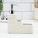 Disator for liquid soap, white, 16 x 12 x 4 cm.