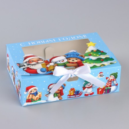 New Year's folding box "New Year's History" 16.5 x 12.5 x 5 cm, New Year-1