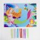 Application with round rhinestones "Little Mermaid and Friends"