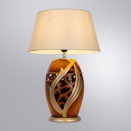 Decorative table lamp Arte Lamp Ruby A4064LT-1BR, E27, 40 W, 40x40x59 cm, brown