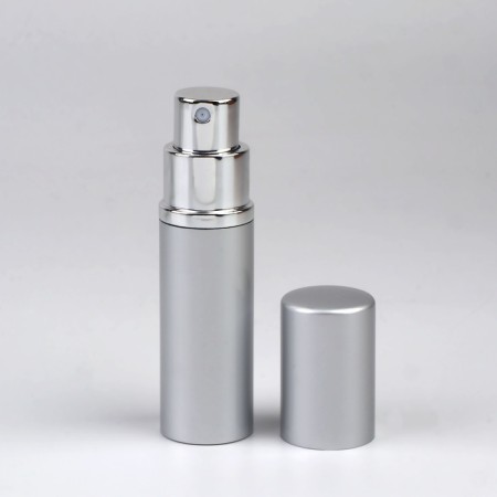 Perfume bottle, with a spray, 10 ml, silver color-8