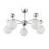 Ceiling EVOLUCE lamp. Sle106102-05. Pechio. 5x60 watts, E27, 63x63x34 cm, chromium color