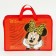 Plastic folder with A4 handles, on a zipper, 80x330x240 mm, Minnie Mouse