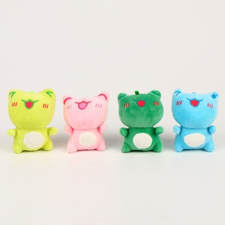 Soft toy "Frog" on the key fob, 11 cm, color mix
