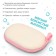 Baby washcloth, terry for bathing Basic crumb I, pink color