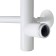Water towel "Sanprise" Classic P5, 400x600 mm, side connector, black matte