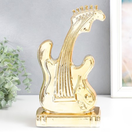 Souvenir ceramics "Electrogitar" gold 30x16x9 cm