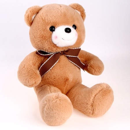 Soft toy "Bear", with a bow, 40 cm, brown color-3