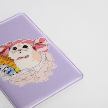 Cover for travel ticket, lilac color-4