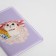 Cover for travel ticket, lilac color
