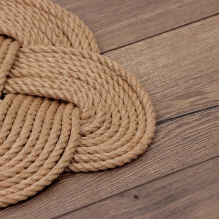 The mature rug "dear house", 55x 40 cm, jute-1
