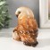Souvenir Polystone Lak "Ordinary Siper (Owl) with a cub" 11.5x6.5x10.2 cm