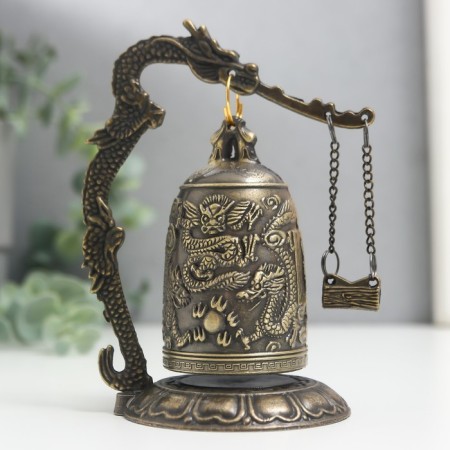 Bell-hog metal table "Dragon" 12x9x7 cm-2