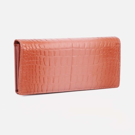 Women's wallet on magnets, pink color