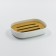Joy Home soap dish, plastic, white with bamboo