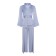 Female set (jacket, trousers) minku: Silk pleasure color gray-blue, rr 46