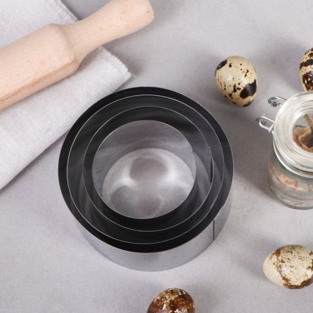 A set of baking forms and calculation "Circle", D-10, H-5 cm, 4 pcs-1