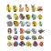 Protective cape on the back of the car seat "Cute animals"
