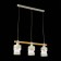 Suspended EVOLUCE lamp. Sle114503-03. Abiritto. 3x60 watts, E27, 60x10x20.5 cm, white color, light wood