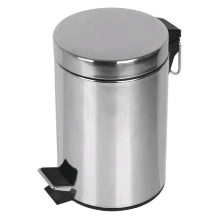 Primanova cigo bin with pedal and lid, 8 l, color chromium