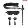 Set of BDSM notabu, mask, gag, Paces, film, black