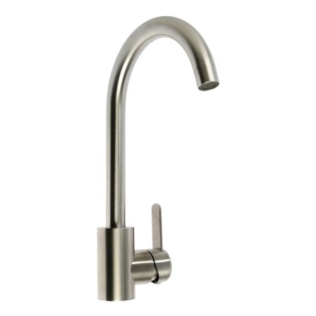 Mixer for the kitchen "Soyuzkran" 567-092, single-leaf, high spout 350 mm, stainless steel, chrome-1