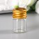 Decor for creativity Glass "Jars with a lid" gold, 5.5 ml, 3x2.2x2.2 cm