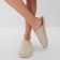 Women's slippers, size 36-37, beige color