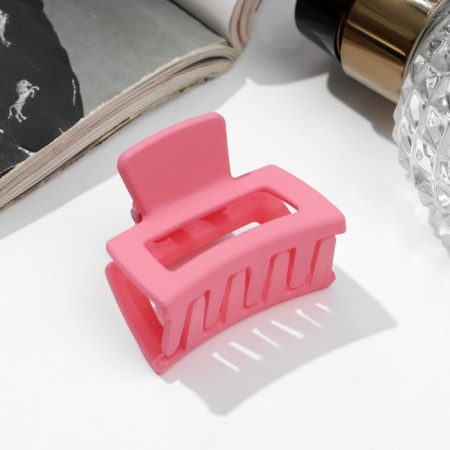 Hair crab "Matte" geometry mini, 4 cm, mix