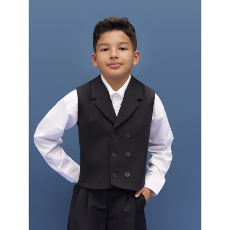 Children's vest Children's Amarobaby Study Smart, height 146 cm, black color-6