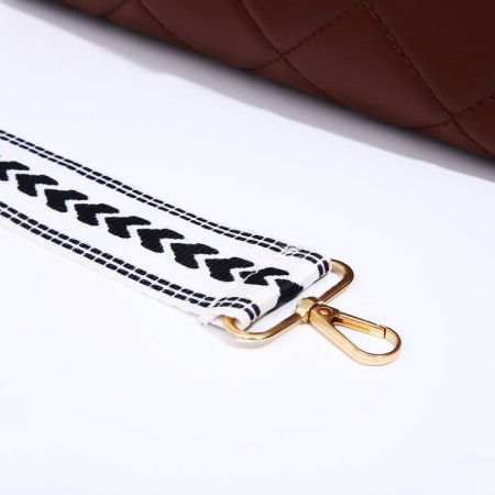 Cross-Bodi Bag on a zipper, brown color-5