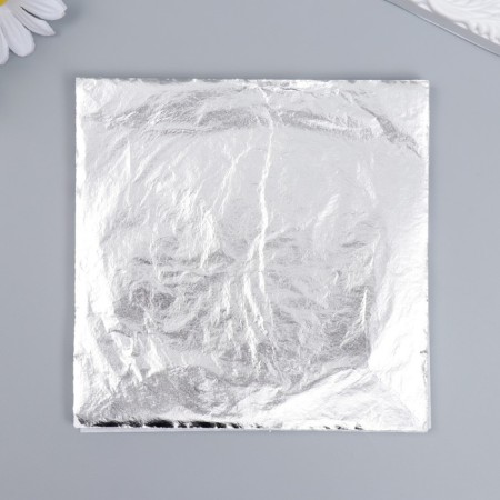 Potal for decorating a set of 100 sheets "silver" 14x14 cm