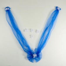 Set for decorating a car, blue