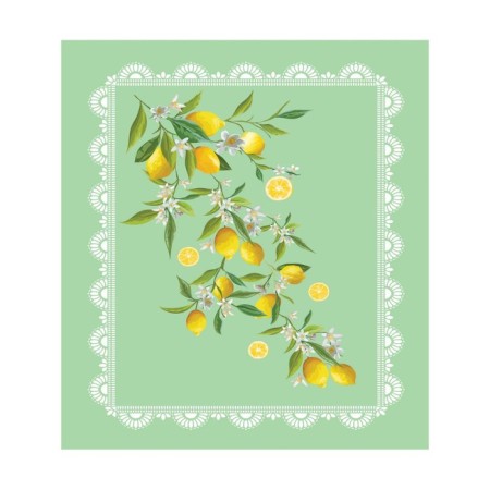 A set of napkins for setting the table "branch of lemons", rectangular, size 32x46 cm, 4 pcs-2