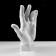 Gypsum figure vertical brush, 14 x 31.5 x 42 cm