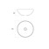 Bronze de Luxe 2421, D = 440 mm shell, without a hole for the mixer, white glossy