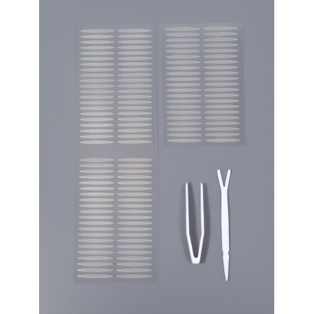Lifting strips for correction of the eyelids, set - 3 objects: stripes (63 pairs), stick, tweezers