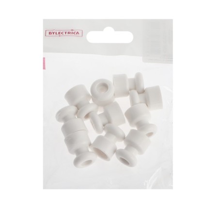 BYLECTRICA insulator, plastic, white-3