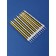 Set of candles for the Cake "Rombics", 12 pcs, gold and white
