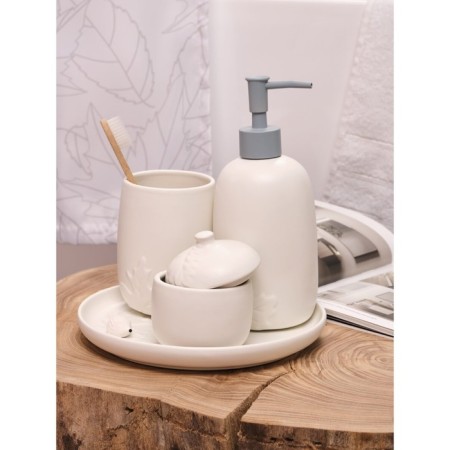 Tray Shelest, 20x20x2 cm, white color-4