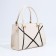 Bag Female Tout with zipper, white color