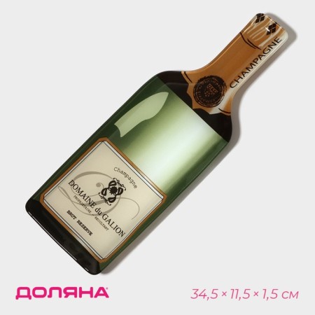Glass Serving shares "Sparkling", 34.5 × 11.5 × 1.5 cm