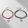 Bracelets "Demetrons" Hams's hand, black-red color, l = 17 cm