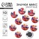 Suppresses "award", tricolor, d = 56 mm, mix