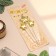 Set of candles for the cake, 3 pcs "Air Ball. Star", golden