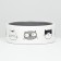 Ceramic bowl "four cats" 300 ml 12.5 x 4.5 cm, white-gray
