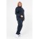 Female suit, size 56, dark blue color