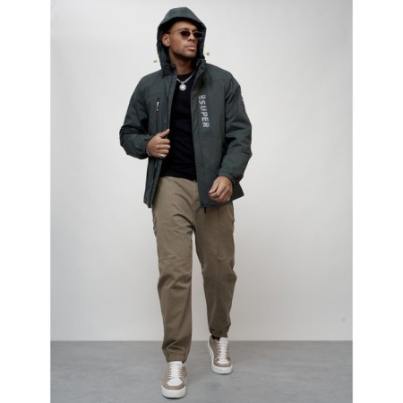 Sports male jacket, size 56, dark gray color-2
